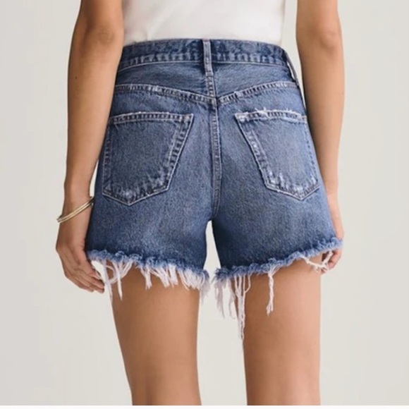 Agolde Reese Short in Precision - Picture 2 of 7